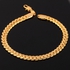 Gold Plated Bracelet 6MM Wide Chain and Link