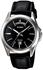 casio analog leather strap watch for men with date mtp-1370l-1a