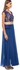 Reeta Blue Chiffon Special Occasion Dress For Women