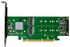 Generic ASM2824 PCI-E X8 X16 Adapter Card 4-Channel NVME SSD Conversion Card