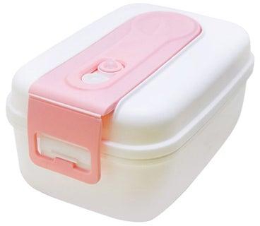 Vacuum Airtight Food Container Pink/Beige 660ml