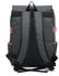 Men Male Canvas College School Student Backpack Casual Rucksacks 14 Inch Travel Bag Laptop Bags Women Bags - Black