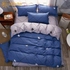 Fashion Cat Star Personalized Polyester Bedding Set - Blue - King