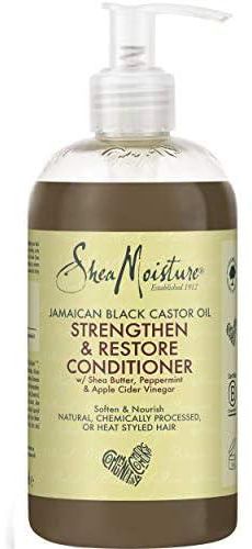 SheaMoisture Jamaican Black Castor Oil Strengthen & Restore Conditioner no silicones or sulphates for chemically processed, heat styled or natural hair 384 ml