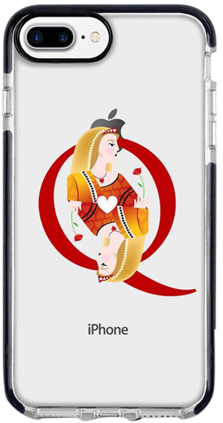 Protective Case Cover For Apple iPhone 8 Plus Queen Of Hearts