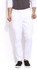Mr Button - White Cotton Trouser With Zip Detail
