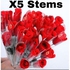 Rose Flower For Gifts, & More ) Single Stem Rose Flower X3