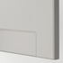 METOD Wall cabinet horizontal w push-open, white/Lerhyttan light grey, 60x40 cm - IKEA