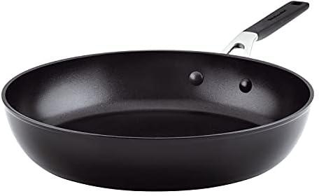 KitchenAid Hard Anodized Nonstick Frying Pan/Skillet, 12.25 Inch, Onyx Black
