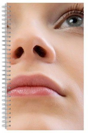 A4 Printed Notebook Beige/Pink/Grey