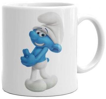 Printed Ceramic Mug White/Blue Standard