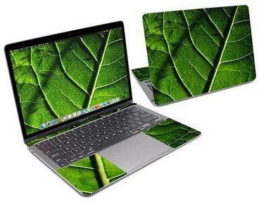 Green Leaf Skin Cover For Macbook Air 13 Multicolour