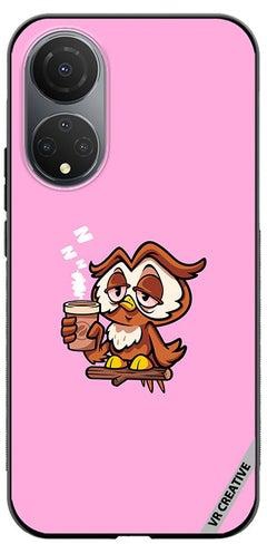 Protective Case Cover For Honor X7 Sleepy Owl Design Multicolour
