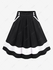 Plus Size Colorblock A Line Midi Skirt - 3x | Us 22-24