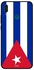 غطاء حماية واقٍ بطبعة علم كوبا لهاتف هواوي Y9 2019 أبيض/أحمر/أزرق
