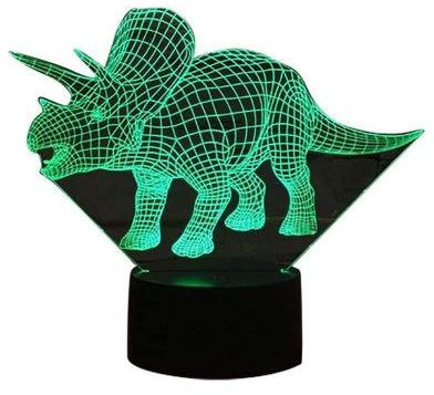 Dinosaur 3D Night Light 3D Illusion Lamp with Remote Control 16 Colors Changing Sport Fan Room Decoration Kids Room Idea