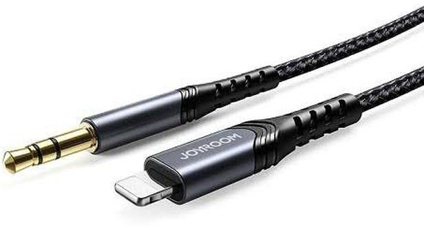 JOYROOM SY-A02 Lightning To 3.5mm Port Hi-Fi Audio Cable 2M - Black