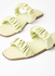 Comfortable Footbed Trendy Flat Sandals Gardi Green