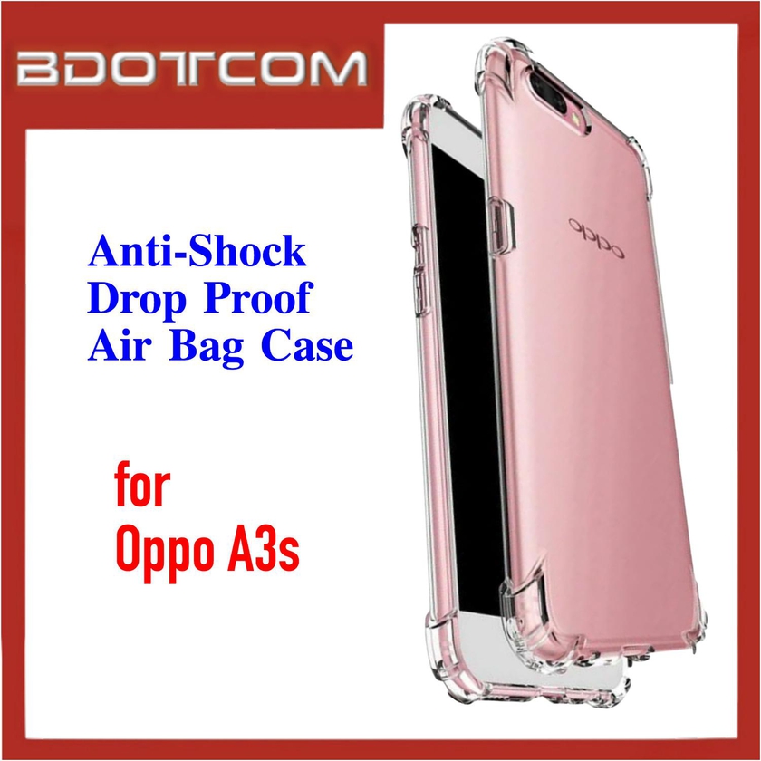 Bdotcom Anti-Shock Drop Proof Air Bag Case for Oppo A3s (Clear)