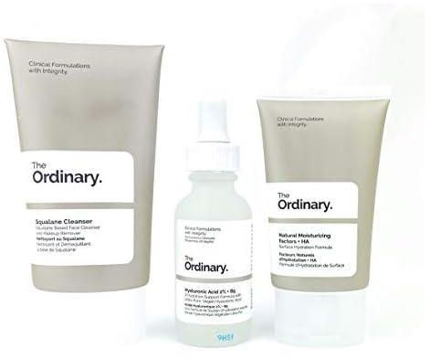 The Ordinary Daily set | المجموعة اليومية من ذا اورديناري (3 Pcs: The Ordinary Squalane Cleanser - The Ordinary Hyaluronic Acid 2% + B5 - The Ordinary Natural Moisturizing Factors + HA)
