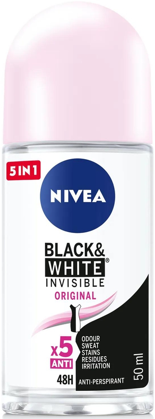 Nivea | Invisable Black & White Roll On Original for Women | 50ml