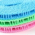 3 Pack of ALINNA Adjustable Nylon Clothesline Pink Blue Green Colors Windproof Clothes Drying Rope Travel Clothes Line Portable Laundry Line for Indoor Outdoor Camping Home Hotel(5m/16.4ft)