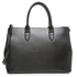 Lauren by Ralph Lauren 431186080KDJ Newbury Double Zip Satchel Bag for Women - Leather, Black