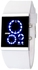 Duoya SKMEI Time Date Waterproof Men Women Sports Digital LED Wrist Watch-White