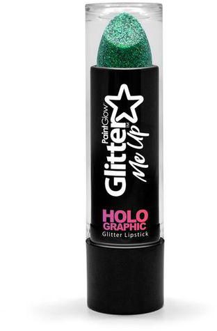 Paint Glow Holographic Glitter Lipstick - Green