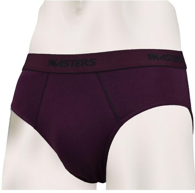 Masters Underwear For Men Brief Cotton Stretch - Burgundy
