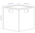 PANSARTAX صندوق تخزين مع غطاء, شفّاف رمادي-أزرق, ‎33x33x33 سم‏ - IKEA