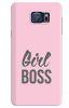 Stylizedd Samsung Galaxy Note 5 Premium Slim Snap Case Cover Gloss Finish - Girl Boss Pink