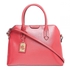 Lauren by Ralph Lauren Dome Satchel Bag for Women - Leather, Red 431550574004