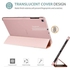 Galaxy Tab A 10.1 Case 2019 Model T510 T515 T517, Slim Lightweight Stand Case Shell Cover for 10.1 Inch Galaxy Tab A Tablet SM-T510 SM-T515 SM-T517 2019 Release -Rosegold