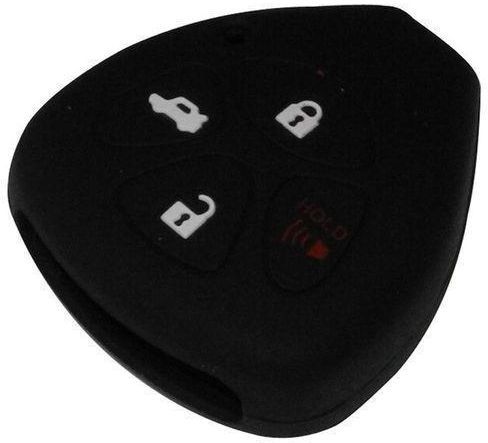 Silicone Key Cover Shell fit for TOYOTA Corolla Camry Remote Key Case Fob Black