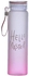 Generic Vacuum Flask Hello Master Design And Rubber Hand Strip 450 ML - Clear Pink