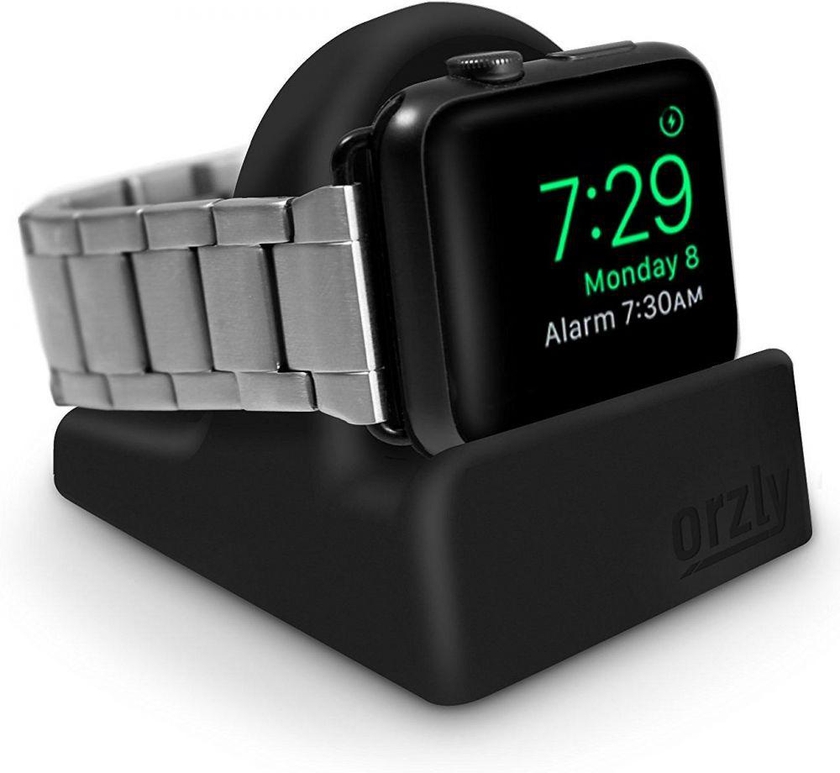 Apple Watch Stand 38mm 42mm, Orzly Compact - Black (Apple Watch and Charging cable Not Included)