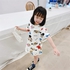 Fashion Pure cotton girl's short sleeve dress  baby wear girl clothes T-shirt skirt for children