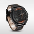 Weide UV1507 Men's Compass Dual Time Zones Quartz with Leather Band Sport Wristwatch - Orange
