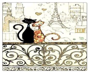 لوحة ماوس مُزينة بطبعة قطة