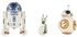مجسم شخصية الاكشن ار تو دي تو وشخصية بي بي 8 بسلسلة مغامرات ستار وورز جالكسي، عبوة من 3 قطع، العاب روبوت بحجم 5 انش مع مميزات الحركة الممتعة للاطفال من سن 4 سنوات فما فوق، بني