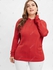 Plus Size Mock Neck Openwork Cable Knit Sweater - 3x