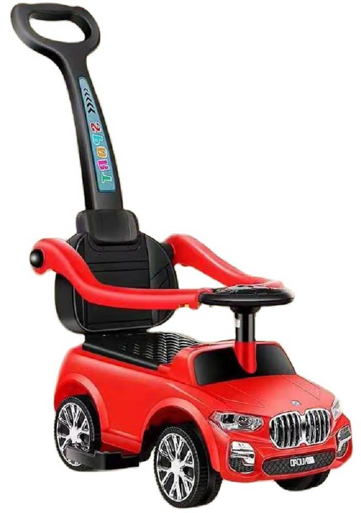 Megastar - 3-In-1 Mercedes Style Push Car Stroller - Red- Babystore.ae