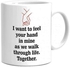 Romantic Quote Printed Coffee Mug White/Black/Red 350ml