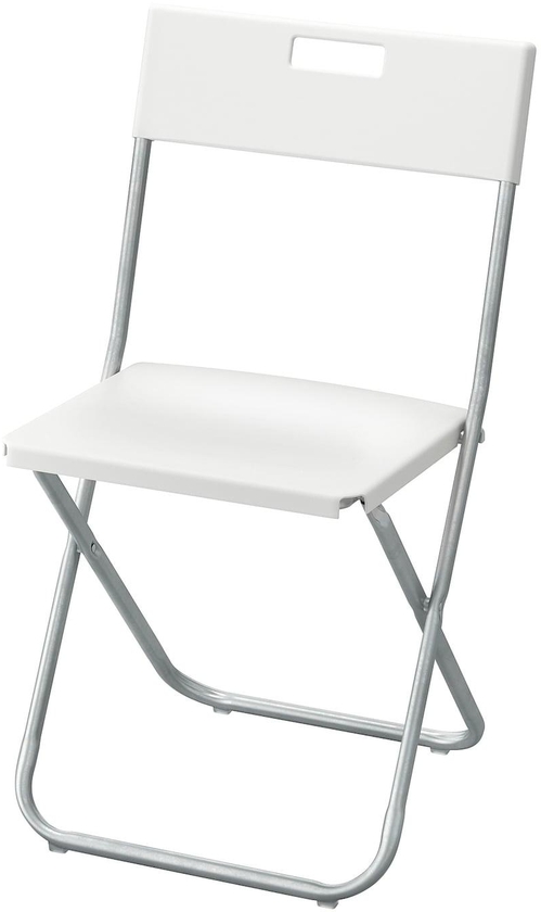 GUNDE كرسي قابل للطي - أبيض