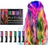 Starthi Hair Chalk Comb for Girls Kids, 6 Pcs Temporary Bright Hair Color for Kids Girls Gifts Age 4 5 6 7 8 9 10+, Washable Hair Dye for Easter New Year Children's Day Birthday Gift Cosplay