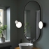KABOMBA LED wall lamp with mirror - dimmable matt/black 20 cm