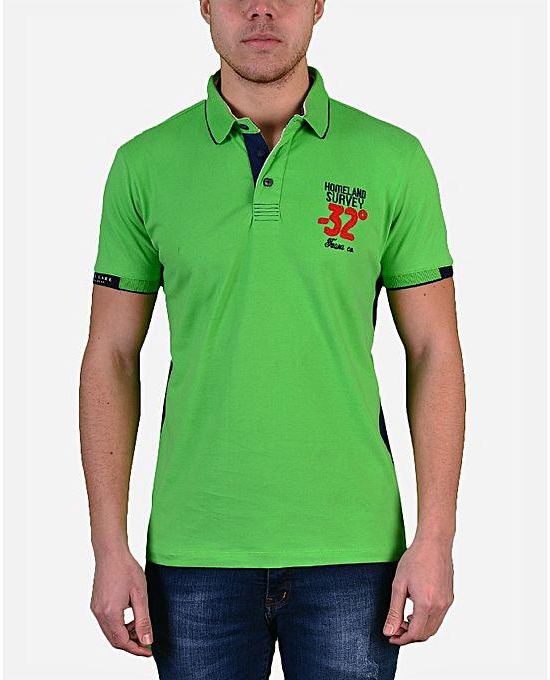 Town Team Chest Logo Polo shirt - Lime Green
