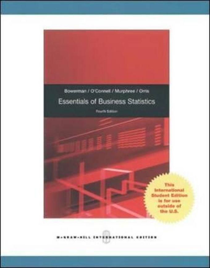 Mcgraw Hill Essentials of Business Statistics ,Ed. :4