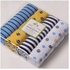 Fashion 4Pcs baby boy swaddlers-cotton baby shawl- receiving blankets